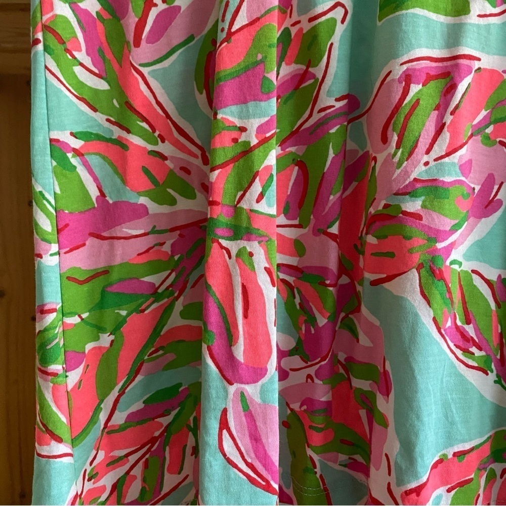 Lilly Pulitzer Colorful Dorthy Pintuck Blouse Top Multi in the Vias Print XS - Picture 10 of 16